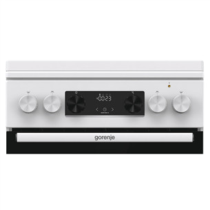 Gorenje, 62 L, width 50 cm, white - Gas cooker with electric oven