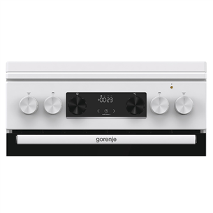 Gorenje, 62 л, ширина 50 см, белый - Газовая плита с электрической духовкой