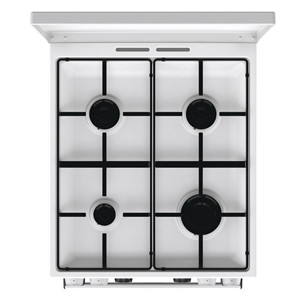 Gorenje, 62 L, width 50 cm, white - Gas cooker with electric oven