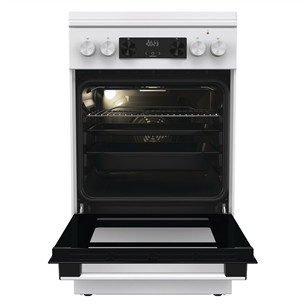 Gorenje, 62 L, width 50 cm, white - Gas cooker with electric oven