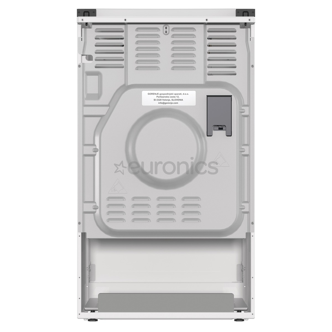 Gorenje, 62 л, ширина 50 см, белый - Газовая плита с электрической духовкой