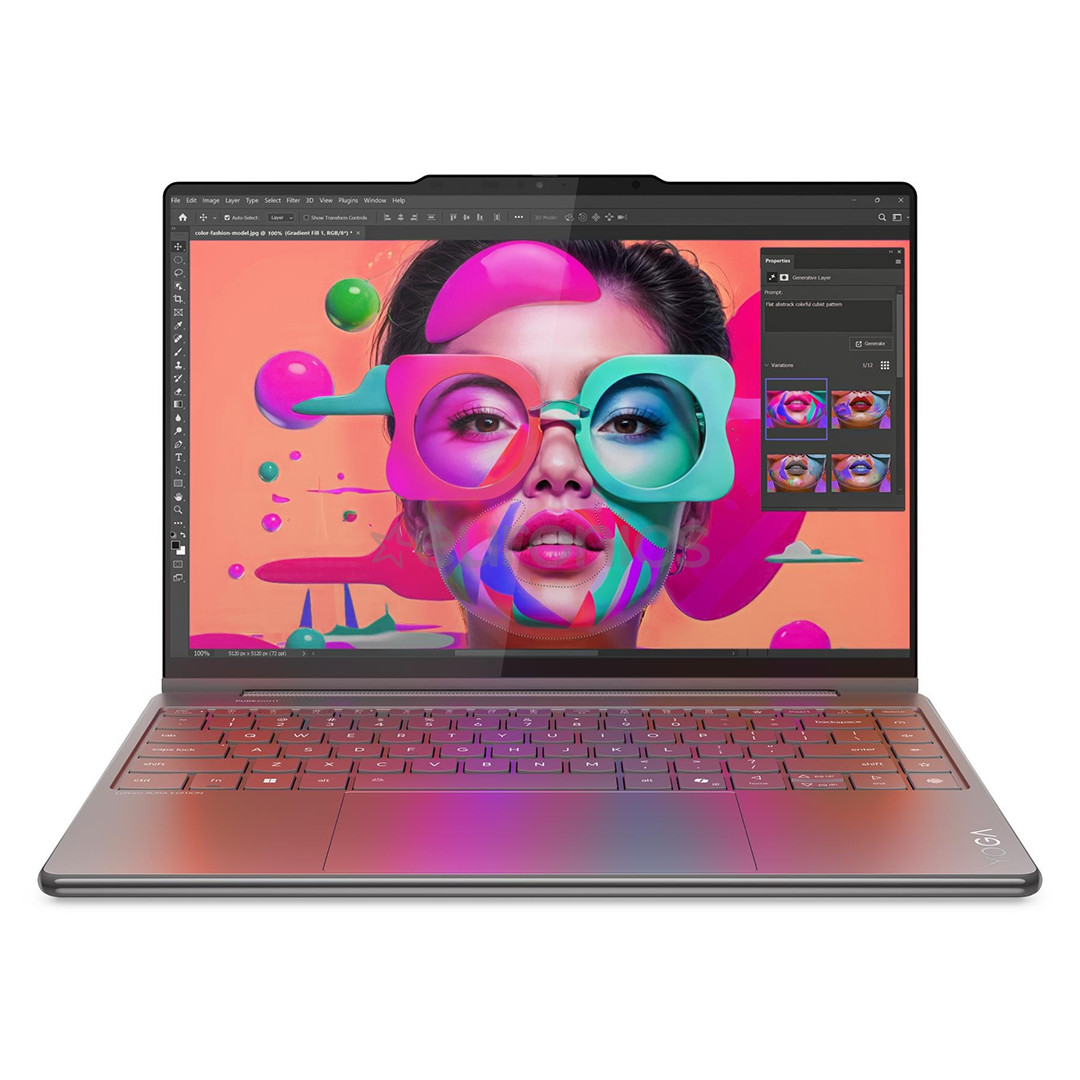 Lenovo Yoga 9 2-in-1 Gen 10 Aura Edition, 14'', WQXGA+, OLED, 120 Hz, Ultra 7, 32 GB, 1 TB, W11P, ENG, luna grey - Notebook