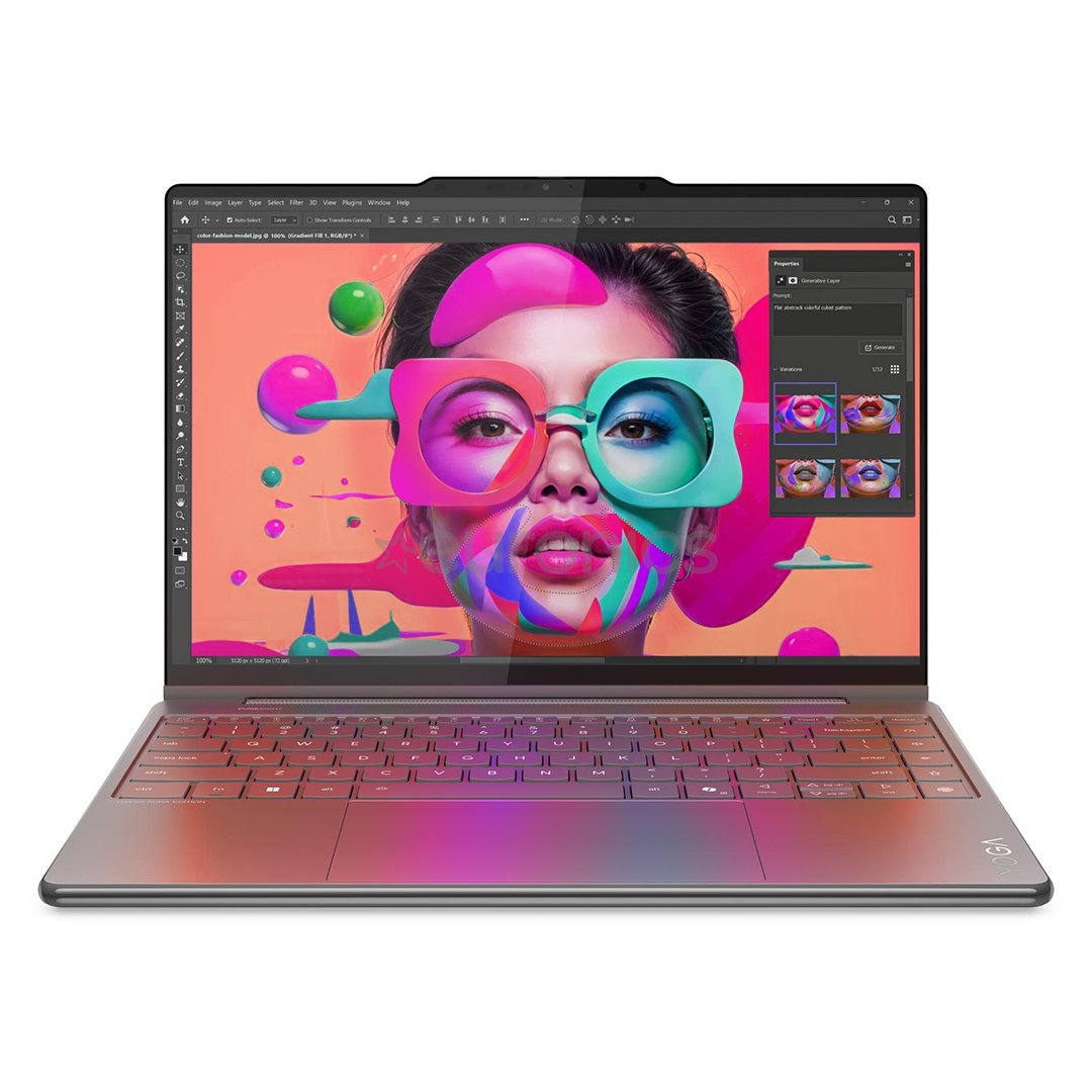 Lenovo Yoga 9 2-in-1 Gen 10 Aura Edition, 14'', WQXGA+, OLED, 120 Hz, Ultra 7, 32 GB, 1 TB, W11P, ENG, luna grey - Notebook