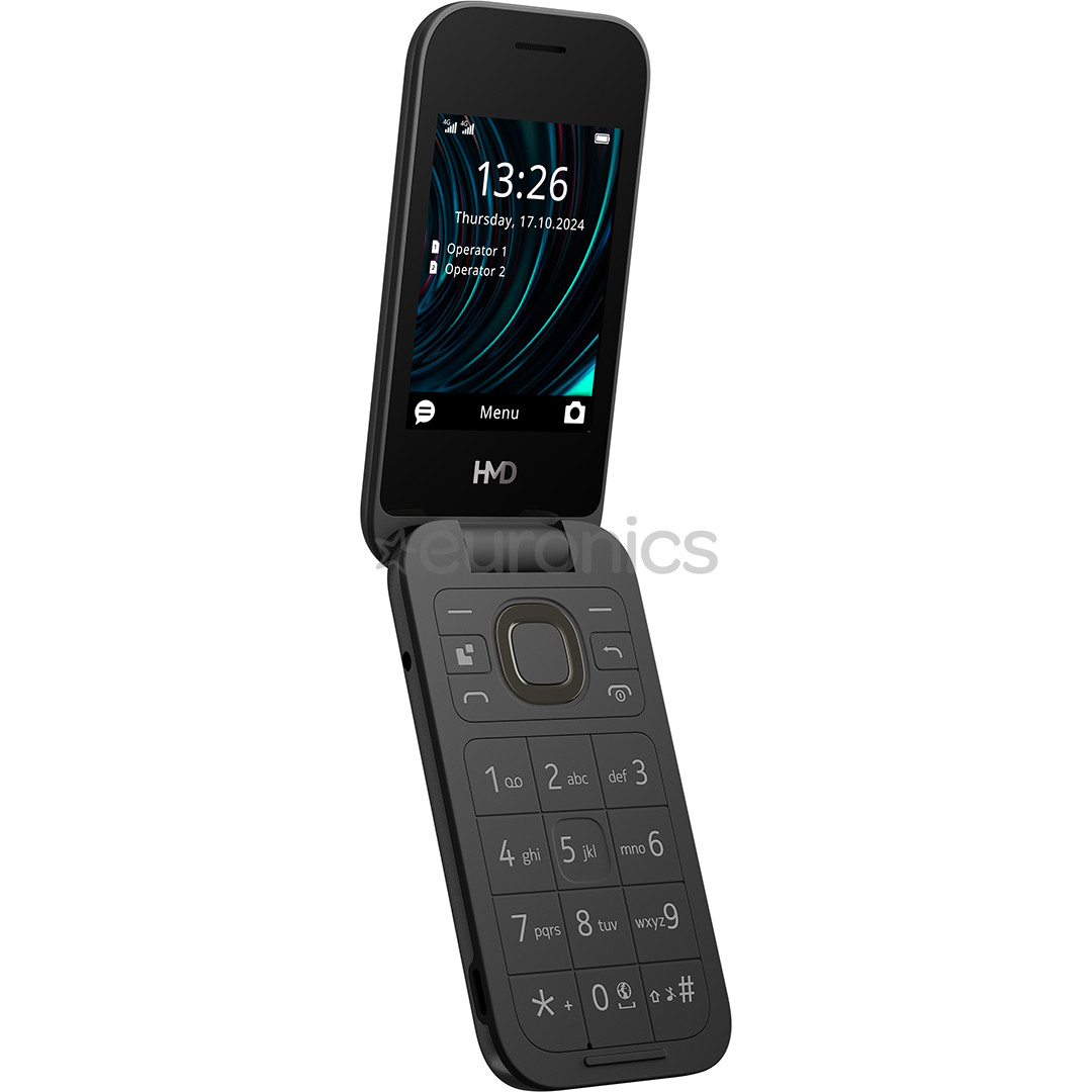 HMD 2660 Flip, must - Mobiiltelefon
