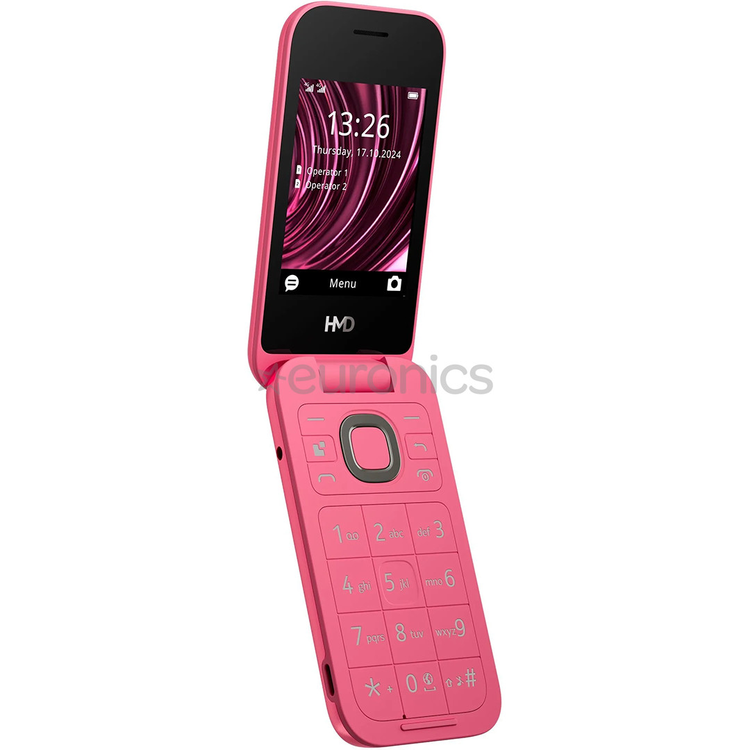HMD 2660 Flip, punane - Mobiiltelefon