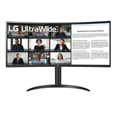 LG WR55QC UltraWide, 34'', QHD, LED VA, 100 Hz, USB-C, curved, black - Monitor