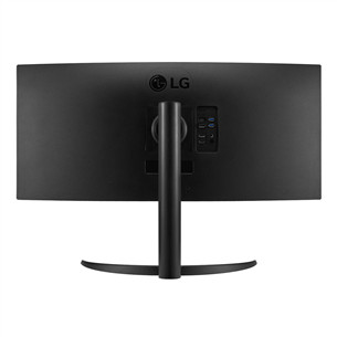 LG WR55QC UltraWide, 34'', QHD, LED VA, 100 Hz, USB-C, nõgus, must - Monitor