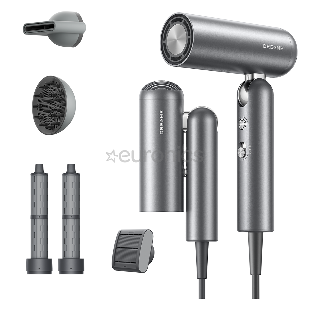 Dreame Pocket Pro, Space Grey, 1300 Вт, серый - Фен