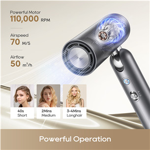 Dreame Pocket Pro, Space Grey, 1300 W, hall - Föön