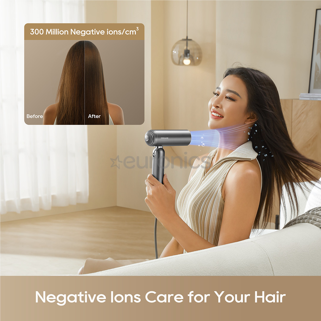 Dreame Pocket Pro, Space Grey, 1300 W, hall - Föön