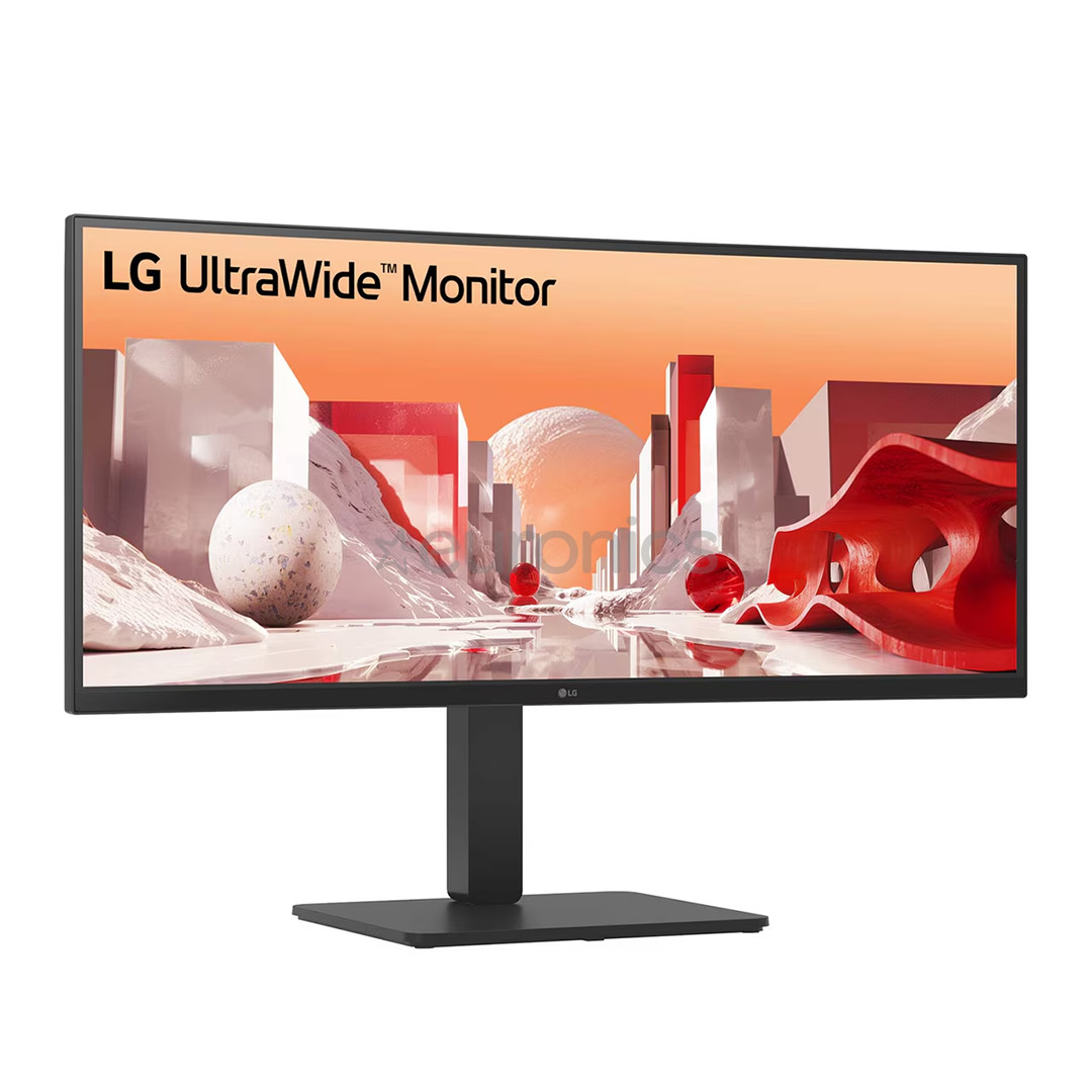 LG BA75QE UltraWide, 34'', WQHD, USB-C, nõgus, must - Monitor