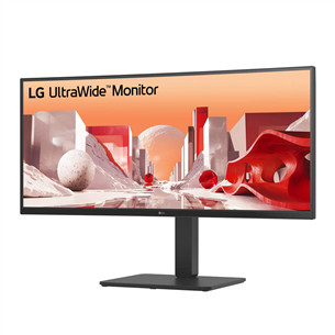 LG BA75QE UltraWide, 34'', WQHD, USB-C, nõgus, must - Monitor