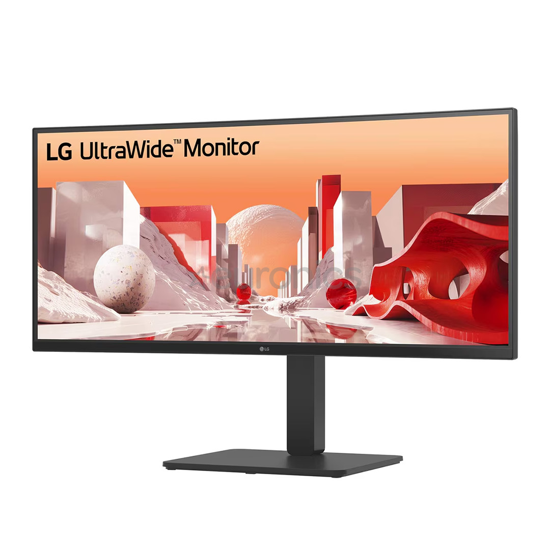 LG BA75QE UltraWide, 34'', WQHD, USB-C, nõgus, must - Monitor