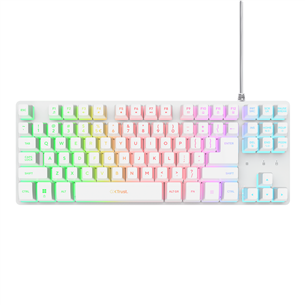 Trust GXT 833 Thado TKL, SWE, valge - Klaviatuur 25899