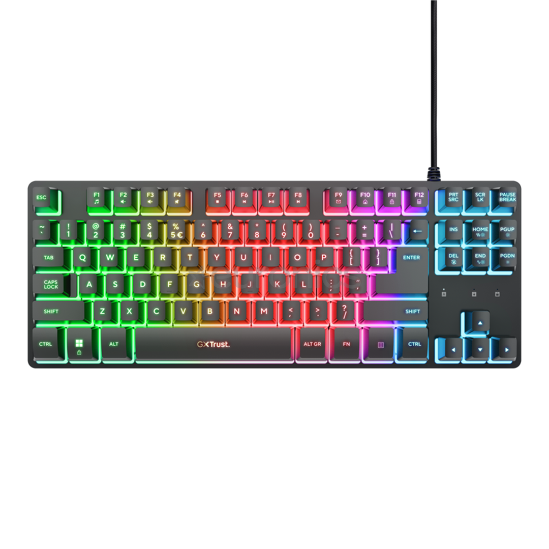 Trust GXT 833 Thado TKL, US, must - Klaviatuur