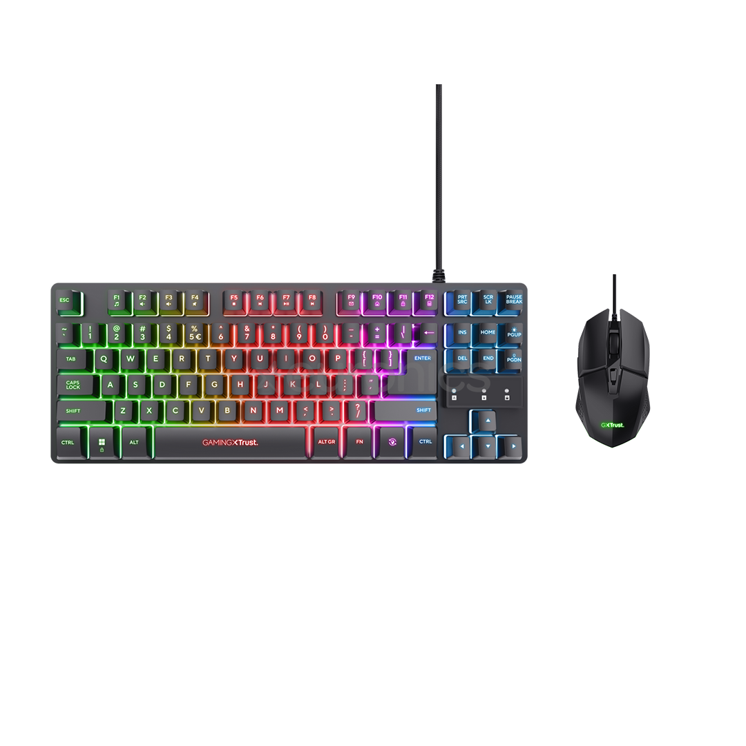 Trust GXT 798 2-in1 Gaming Set, US, must - Desktop
