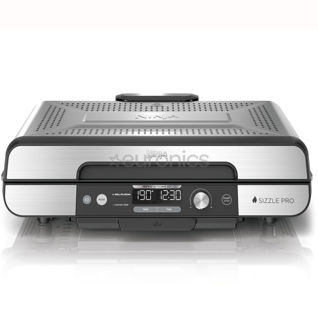 Ninja Sizzle Pro XL Grill & Flat Plate, hõbedane/must - Lauagrill