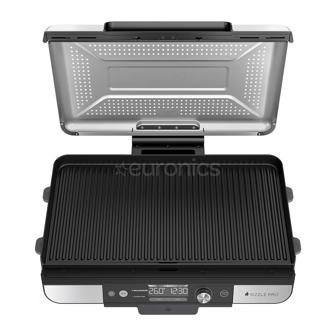 Ninja Sizzle Pro XL Grill & Flat Plate, hõbedane/must - Lauagrill