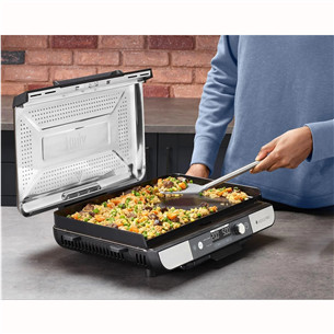 Ninja Sizzle Pro XL Grill & Flat Plate, hõbedane/must - Lauagrill