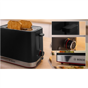 Bosch MyMoment, 950 W, black - Toaster