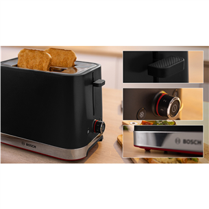 Bosch MyMoment, 950 Вт, черный - Тостер
