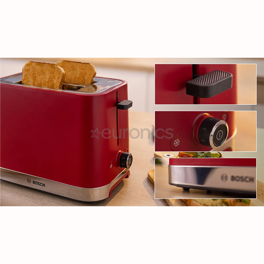 Bosch MyMoment, 950 W, red - Toaster