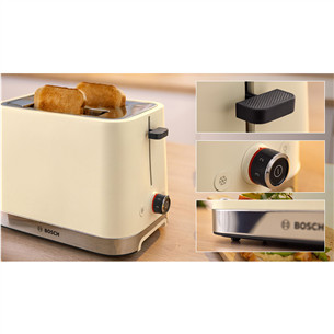 Bosch MyMoment, 950 W, beige - Toaster