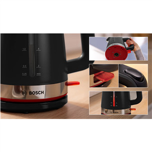 Bosch MyMoment, 2400 W, 1.7 L, must - Veekeetja