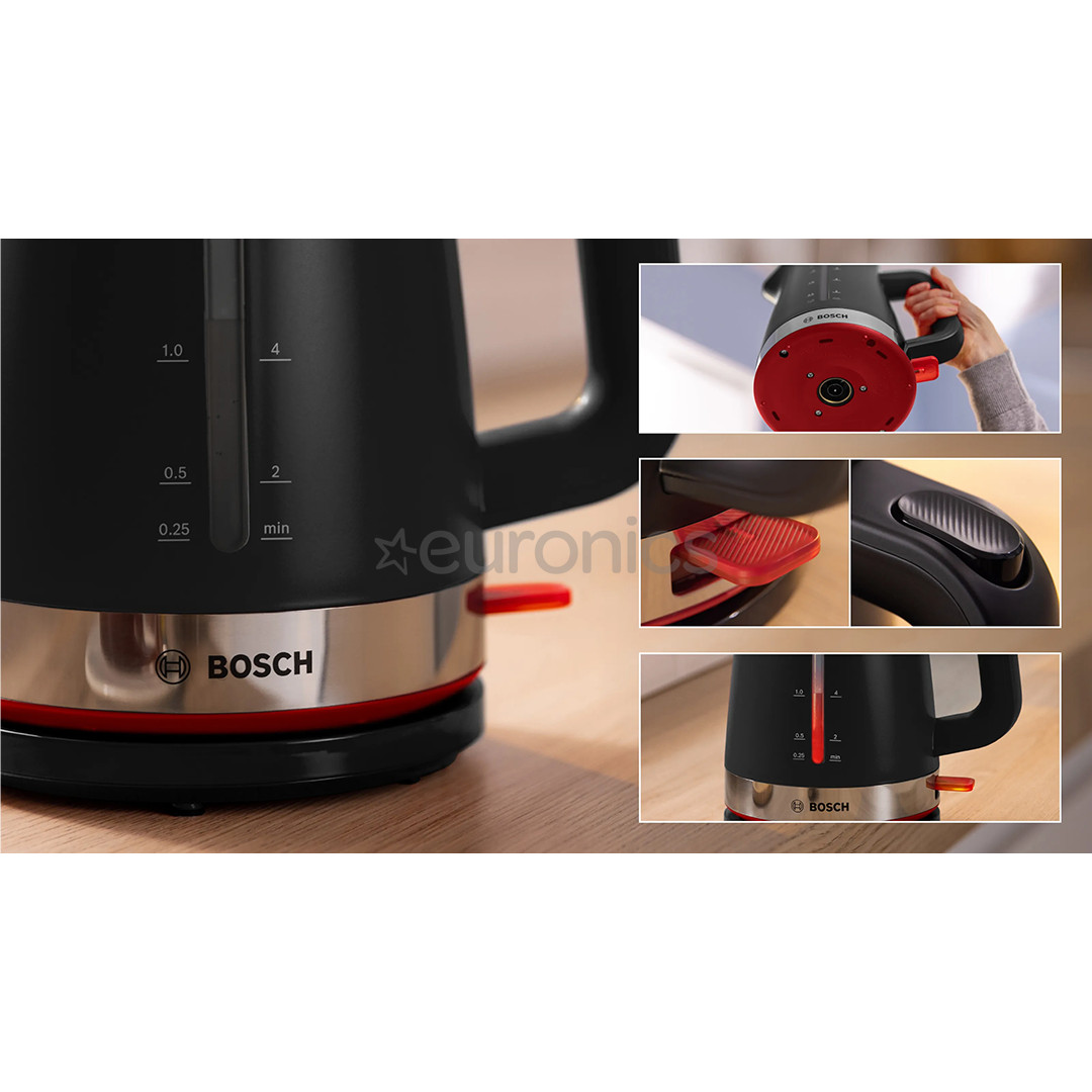Bosch MyMoment, 2400 W, 1.7 L, must - Veekeetja