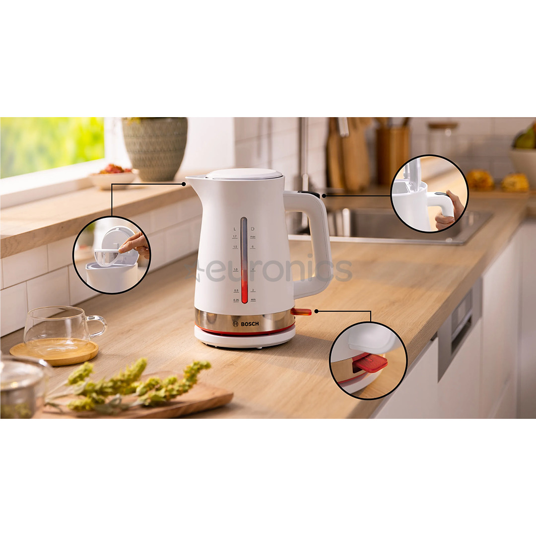 Bosch MyMoment, 2400 W, 1.7 L, valge - Veekeetja