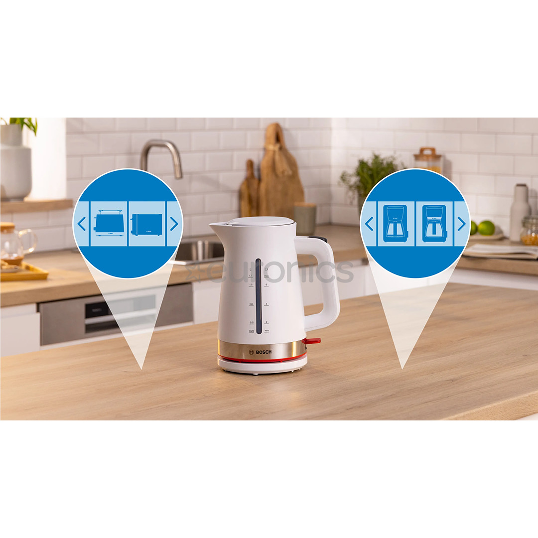 Bosch MyMoment, 2400 W, 1.7 L, valge - Veekeetja