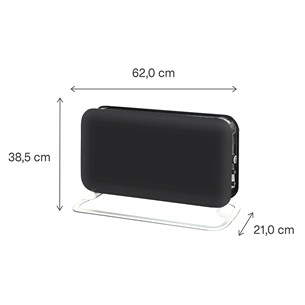 Mill, WiFi, 1200 W, black - Convection heater