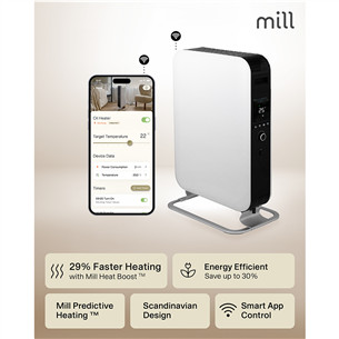 Mill Gentle Air WiFi, 2000 W, valge - Õliradiaator