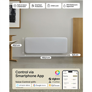 Mill Gen 4, Wi-Fi, 1300 W, white - Electric radiator