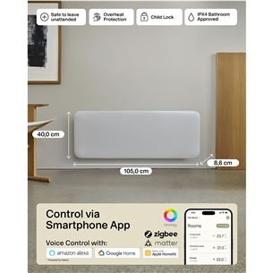 Mill Gen 4, Wi-Fi, 1300 W, valge - Elektriradiaator