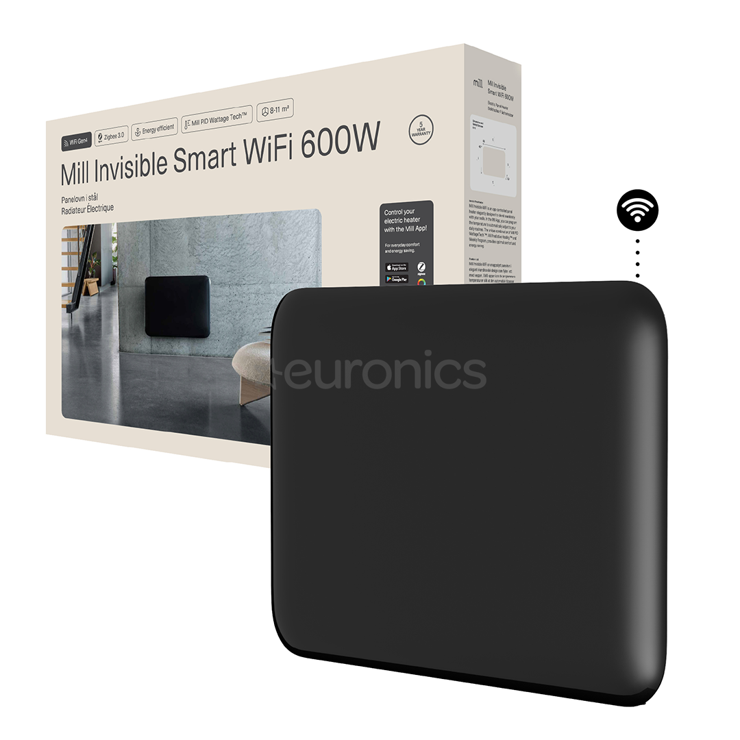 Mill Gen 4, Wi-Fi, 700 Вт, черный - Электрический радиатор