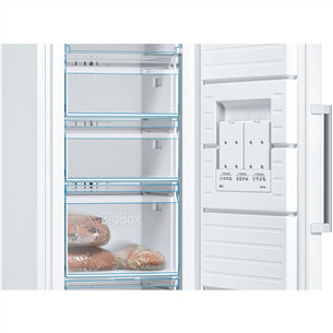 Bosch, Series 4, NoFrost, 242 L, height 186 cm, white - Freezer