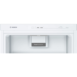 Bosch, Series 4, 346 L, height 186 cm, white - Cooler