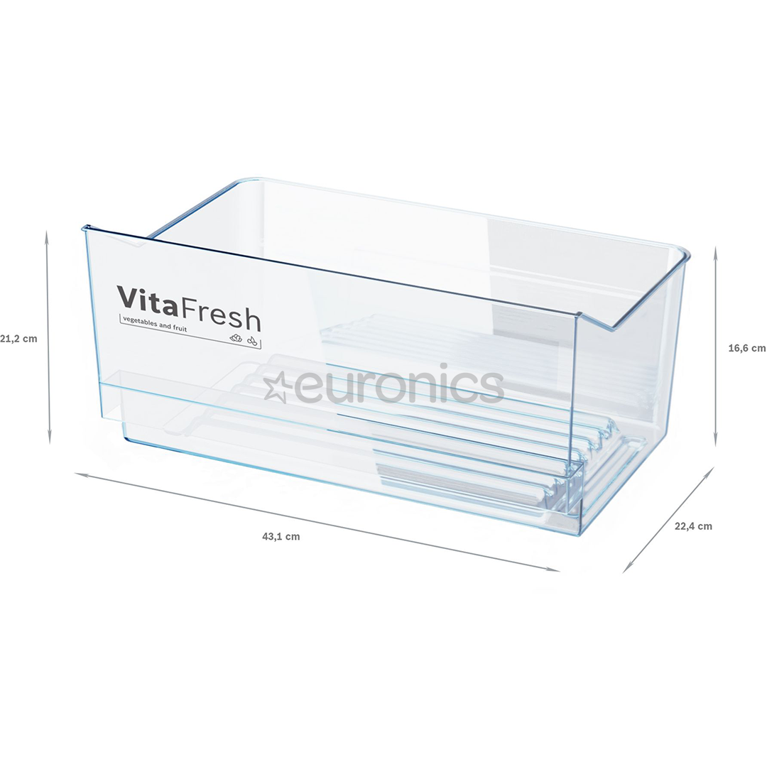 Bosch, Series 4, 346 L, height 186 cm, white - Cooler