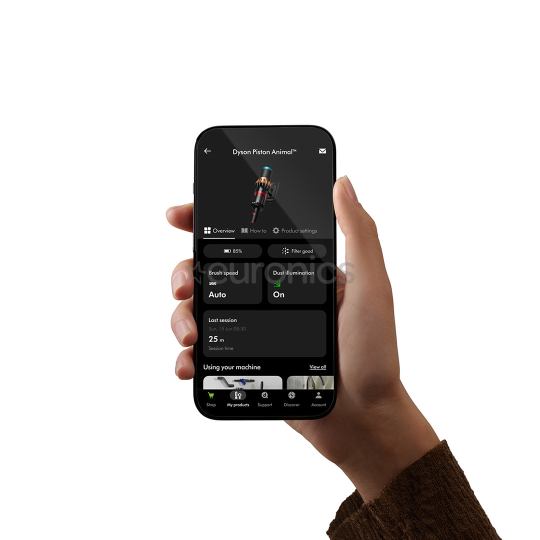 Dyson V16 Piston Animal, must/vask - Akutolmuimeja