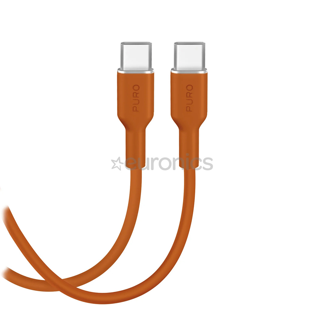 Puro Soft, USB-C / USB-C, 1,5 m, desert sun - Cable