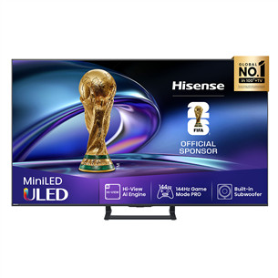 Hisense E8Q, 50'', 4K UHD, ULED, Mini LED, must - Teler 50E8Q