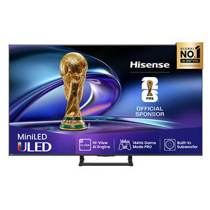 Hisense E8Q, 50'', 4K UHD, ULED, Mini LED, черный - Телевизор 50E8Q