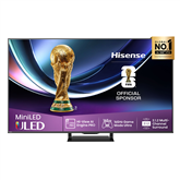 Hisense U7Q PRO, 55'', 4K UHD, ULED, Mini LED, must - Teler