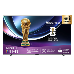 Hisense U7Q PRO, 100'', 4K UHD, ULED, Mini LED, black - TV 100U7QPRO