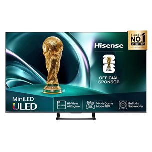 Hisense U7Q, 55'', 4K UHD, Mini LED, black - TV 55U7Q