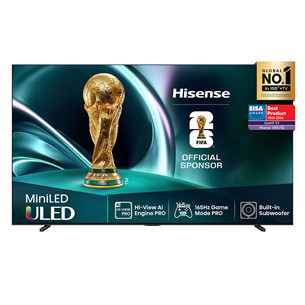 Hisense U7Q, 100'', 4K UHD, Mini LED, must - Teler 100U7Q