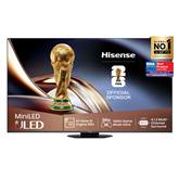 Hisense U8Q, 65'', 4K UHD, ULED, Mini LED, черный - Телевизор
