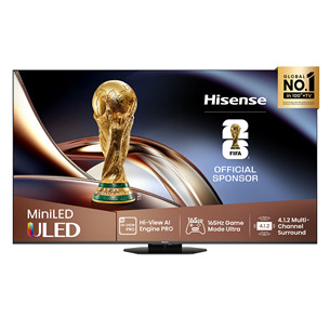 Hisense U8Q, 85'', 4K UHD, ULED, Mini LED, must - Teler 85U8Q