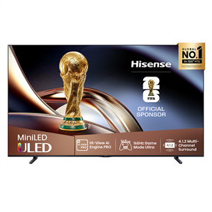Hisense U8Q, 100'', 4K UHD, ULED, Mini LED, black - TV 100U8Q